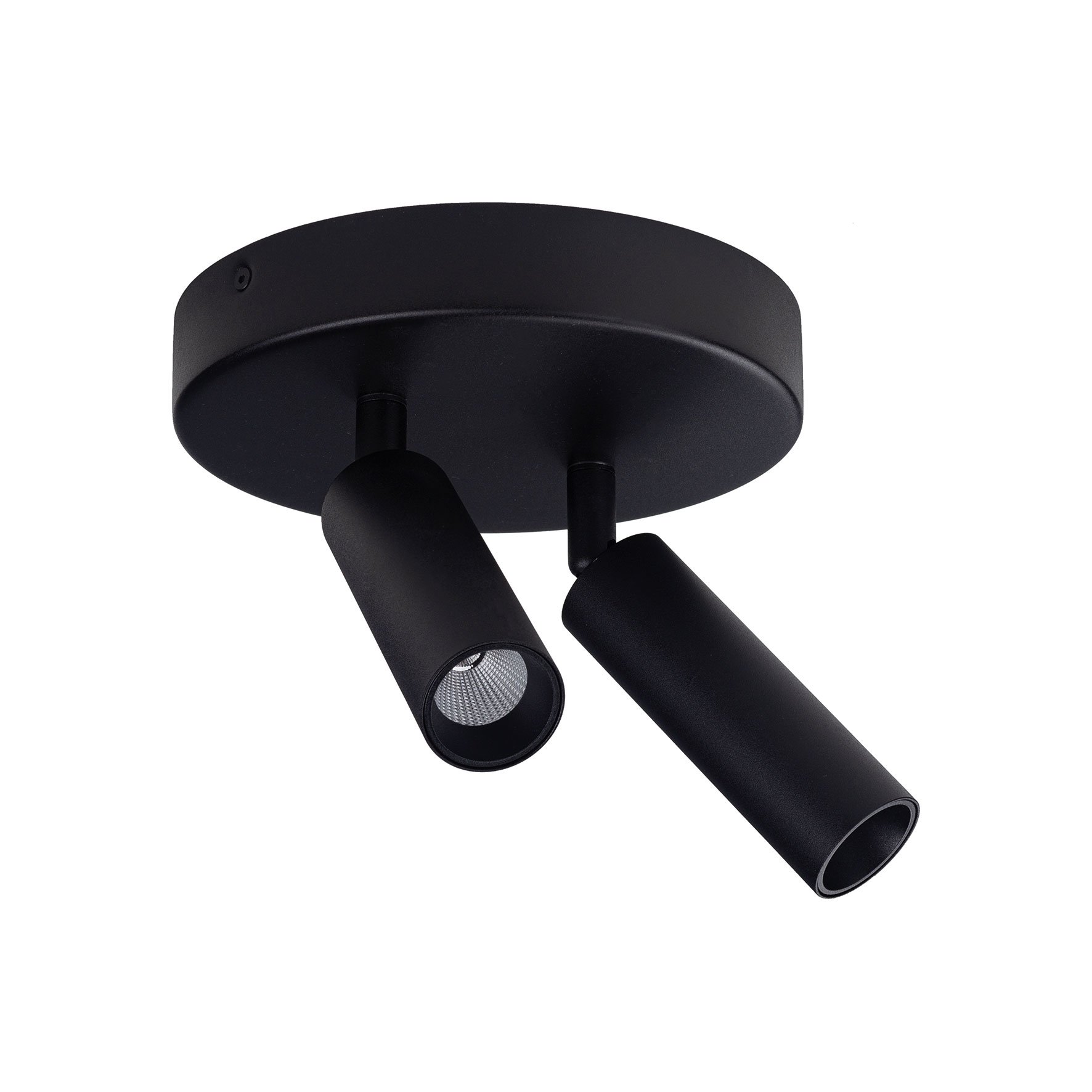 BC0026 LED-opbouwspot Koker 2x10W 2700K Dimbaar Zwart