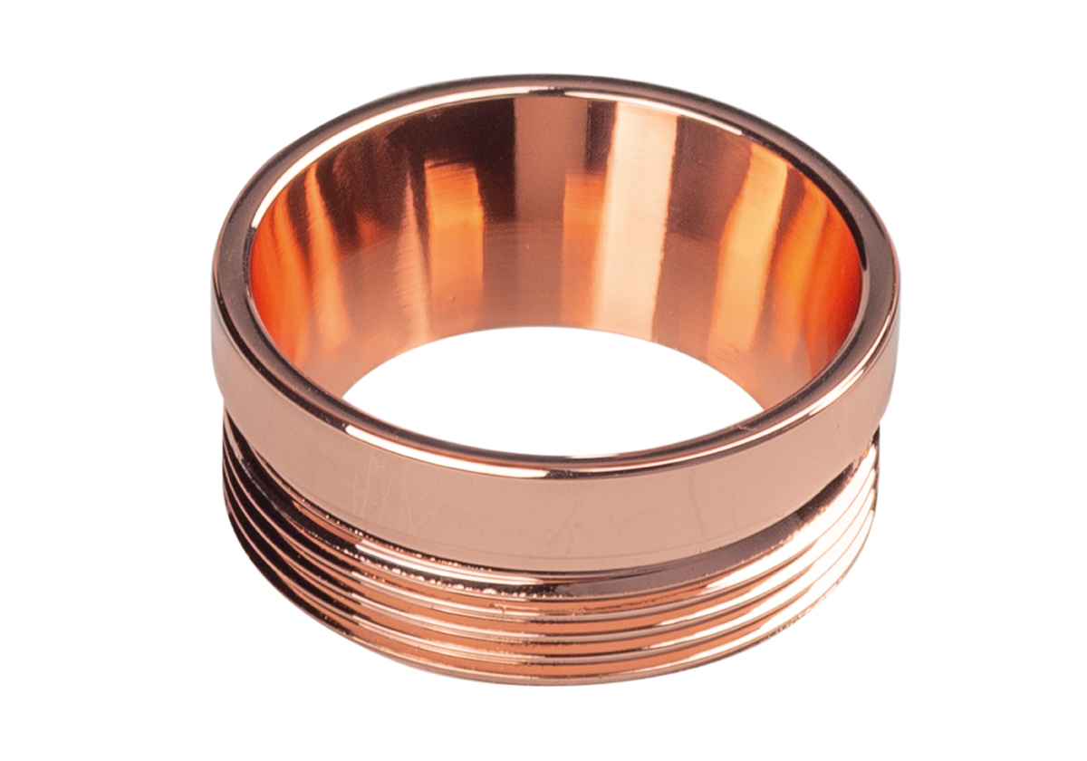 Verwisselbare koperen ring