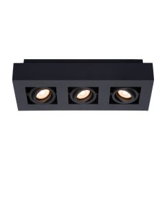 XIRAX Plafondspot LED Dim to warm GU10 3x5W 2200K/3000K Zwart