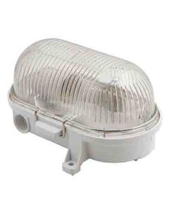 Bulley wit E27 polycarbonaat 230V max. 75W IP54