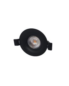 LED Camini Downlight CTA dimbaar 8W 36° zwart 2.000K-2.700K IP44