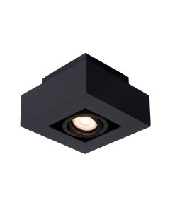 XIRAX Plafondspot LED Dim to warm GU10 1x5W 2200K/3000K Zwart