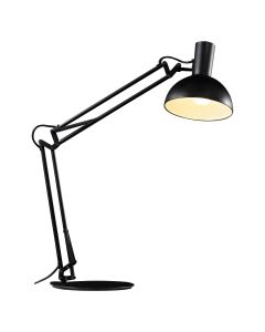 Arki LED tafel-/klem-/wandlamp E27 Zwart