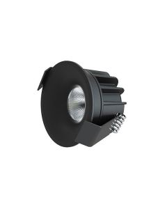LED Camicro Downlight dimbaar 4W 45° zwart 3.000K IP44