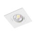 BR0007 LED-inbouwarmatuur Vierkant draai-/kantelbaar GU10-fitting Wit