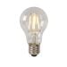 A60 Filament lamp Ø 6 cm LED Dimb. E27 1x5W 2700K Transparant