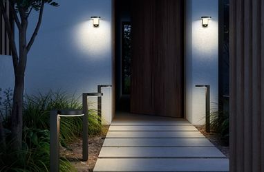LED wandlampen buiten zwart woning tuinverlichting oprit downlight